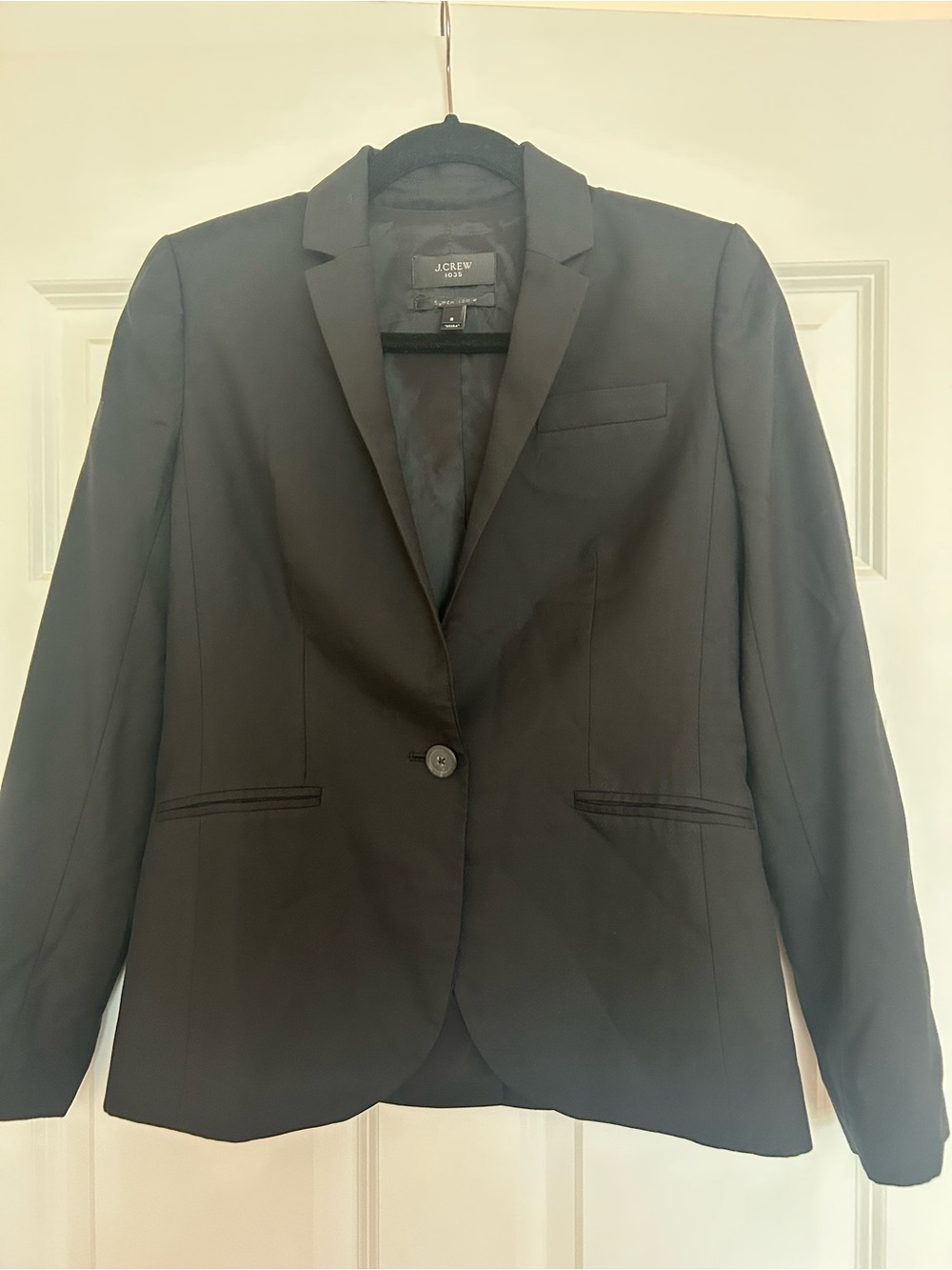 J. Crew Black Blazer with Burgundy Dress